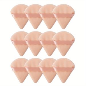 Bộ 12 mút trang điểm hình tam giác nhung mềm - Bộ mút tán nền cho lớp nền hoàn hảo