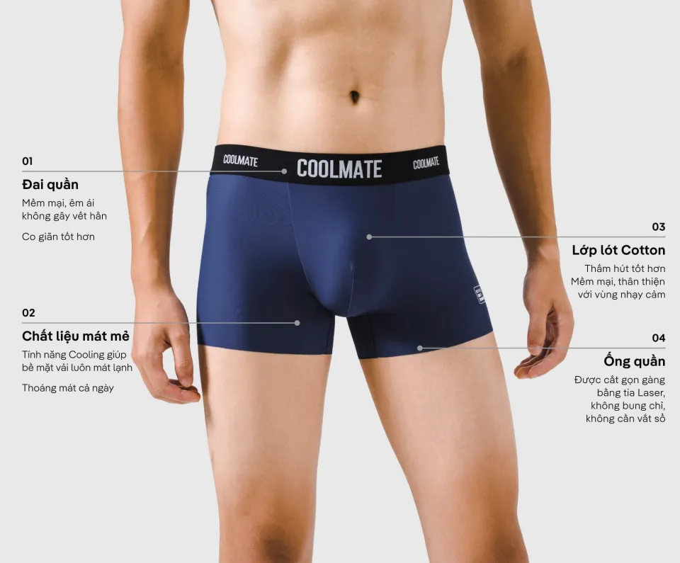 Quần Lót Nam Trunk Excool Clean Cut Coolmate