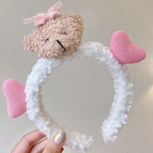 Zaman Now - Anak Perempuan Bear Style / Bando Anak Perempuan Style Korea / Bando Beruang Love / Cuties Hairband Fashion Korea