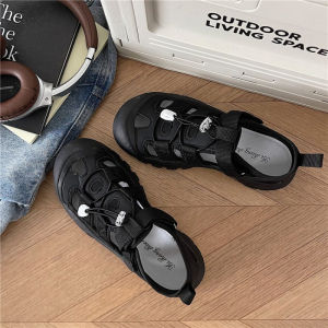 [Free Shipping] 2026 New Style WomenS Thick-Soled Versatile Sports White Shoes With Velcro Closure And No Laces