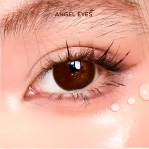 Kính giãn tròng màu nâu choco Chokoreto hiệu Angel Eyes có độ 0-8 - Lens giãn tròng nâu choco giãn tròng to 14.5mm cho mắt baby thích hợp đi làm đi học
