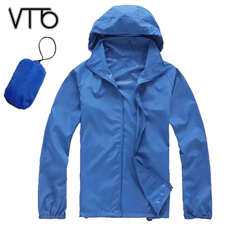 VTTO Men Women Quick Dry Hiking Jacket Waterproof UPF30 Sun