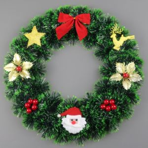 2026 New style Christmas wreath 30CM PVC Christmas decorations for door wall Christmas tree