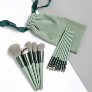 [Toko snack] Yurizumi Kuas Make Up Travel Set 13in1 - Makeup Brush Powder Eyeshadow Foundation & Beauty Blending