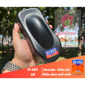 Sơn màu đen mờ muối tiêu 1K sơn dàn áo lốc máy (Code: H-180) (Phủ bóng mờ bảo vệ)