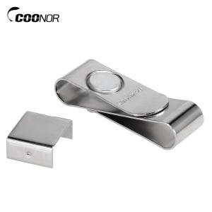 COONOR Cue kẹp giữ phấn Snooker bi-a Hộp gắn phấn từ tính với clip bằng thép không gỉ Coonor