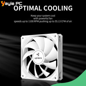 upHere fan Cheap 120mm 3Pin Molex 4Pin White Computer Case18dBA Gaming PC Case Coolling Fan
