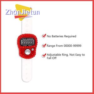 zhanjietun Ngón tay điện tử truy cập Nhẫn Ngón Tay bấm vào di động có thể đặt lại hiển thị kỹ thuật số truy cập Golf đếm bện cầu nguyện phụ kiện