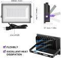 Onforu 2 Pack 60W LED Black Lights, Blacklight Flood Light with Plug, IP66 Waterproof Black Lights for Dance Party, Glow in The Dark, Halloween Lights, Body Paint, Fluorescent Poster, Neon Glow. 
