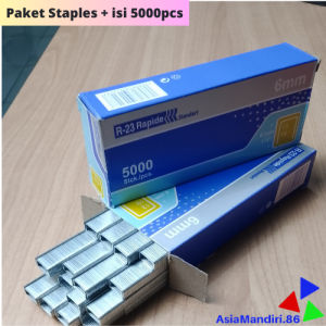 Isi Staples Manual/13/8mm (8mm)+13/6mm (6mm)Staples Tembak Guntacker Merek RAPID RAPIDE Original - untuk Pengerjaan Jok Motor Jok Mobil Sofa Funiture Kayu