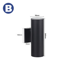 Modern Waterproof Outdoor Wall Lamp E27 Holder Porch Lightr Garden Decorative Lamp Black Lampu Dinding Luar