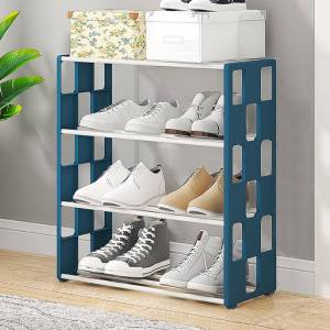 🔥 Multilayer Shoes Storage Organizer Rack Space Saving Stackable Shoe Shelf 鞋架子家用简约门口卧室多层收纳防尘学生宿舍寝室小型免安装鞋柜