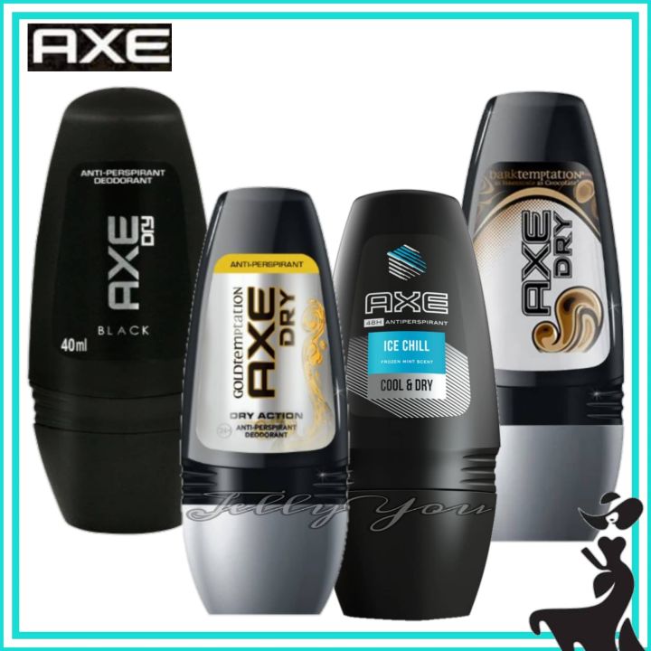 Axe Deo Roll-On 40ml Dark Temptation Axe Ice Chill Gold Temptation  Axe Dry SOLD PER PIECE