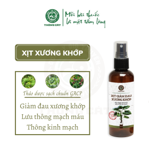 Xịt xương khớp Đông y gia truyền Thông Cát (Since 1918) - Giúp giảm đau nhức xương khớp tạm biệt cơn đau tức thì - Sản phẩm HOT NHẤT 2020