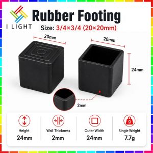(Fast Delivery)Rubber Footing Square/Rectangle Rubber Foot Wear Resistant Floor Protector For Rack Table Stand