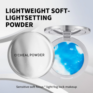 OCHEAL Blue Sky Cloud Compact Powder [FREE PUFF] | Oil Control Natural Nude Long-Lasting