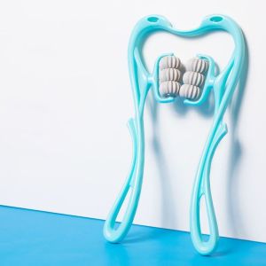 ลูกกลิ้งนวดคอและไหล่คู่ บรรเทาแรงกดมือและกระดูกสันหลังส่วนคอ เครื่องนวด