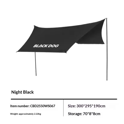 Blackdog BLACK HOME AIR 5.8 Inflatable Tent Portable Foldable 3-4 Persons Leisure Dome Style Fast Build Waterproof PU3000+ Black Vinyl Coated Sunscreen With Electric Air Pump Outdoor Camping