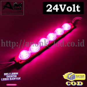 Led Variasi Kolong Truck Bus 6 mata 24Volt / Lampu Led Modul 6 Mata 24 Volt / Lampu Led Strip 6 Mata Besar 6Watt 24V