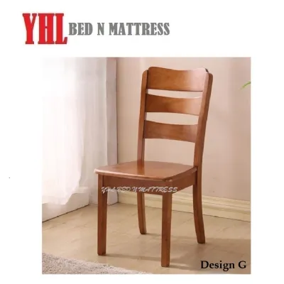 YHL Solid Wood Dining Chair With Wooden Seater (Free Delivery And Installation)