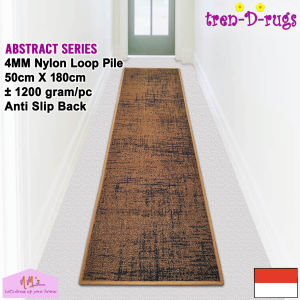 Tren-D-rugs Keset kaki motif abstrak modern alas lantai dapur panjang anti slip 50 cm x 180 cm - NMs