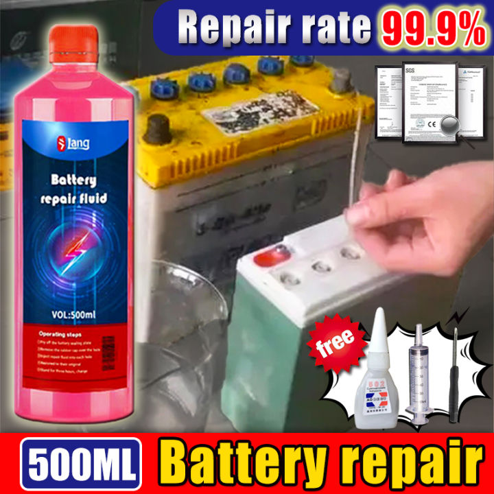 LANG battery repair solution 500ml battery solution water for 12v Battery solution fluid Battery