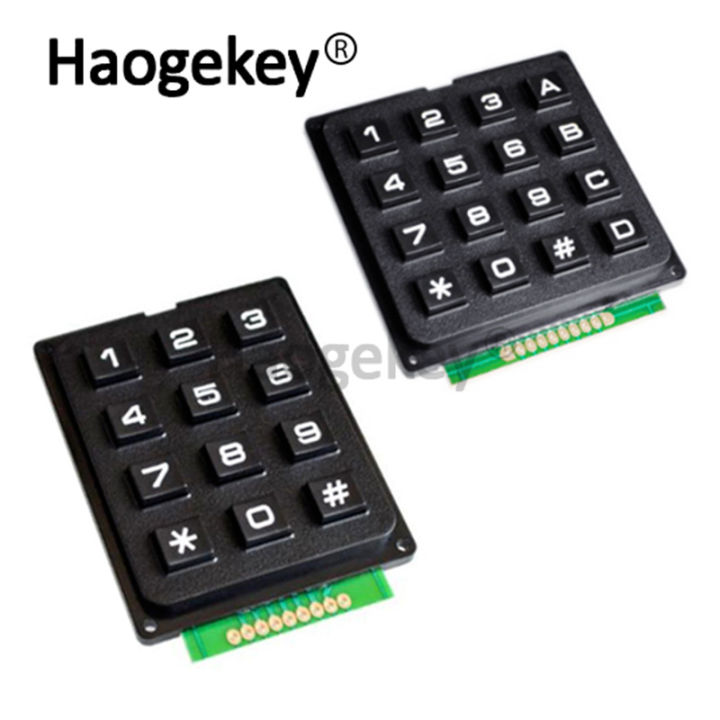 4x4 3x4 Matrix Keyboard Keypad Module Use Key PIC AVR Stamp Sml 4*4 3*4 ...