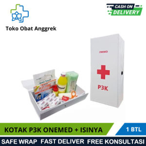 KOTAK P3K ONEMED/LENGKAP DENGAN ISI/KOTAK P3K DAPAT DIBAWA KEMANAPUN