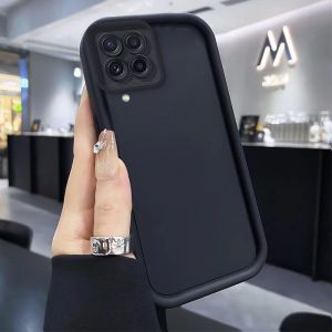 Case for SAMSUNG a12 samsung a22 4g M12 5G phone casing Softcase Silicone shockproof Cover new design aesthetic Rotatable mirror Cute Bear with holder JTXXZJ01