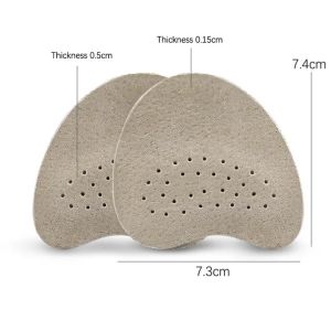 MIYIO 1Pair Leather Forefoot Pad for Women Sandals High Heels Non-slip Shoes Insoles for Womens Shoes Insert Adhesive Anti Slip Stickers