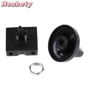 Heabety 4-Position 3-Speed Fan Selector Rotary Switch Governor with Knob 13AMP 120V-250V