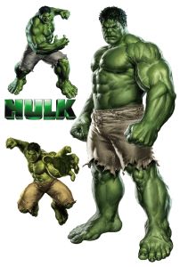HULK Sticker Dinding Size 30-45 cm Vinyl white waterproof