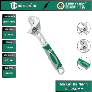 Mỏ Lết Đa Năng Mỏ Lết Xi Trắng Cán Bọc Nhựa Xanh Xám 10250mm 080405250 Berrylion Thép cao cấp
