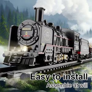 Retro Electric Train Set - Cargo & Passenger Rail Car Toy Educational Transport for Kids