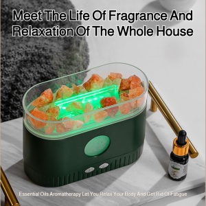 Crystal Colorful Ambient Lights Mute Aromatherapy Humidifier Desktop Humidifier Air Freshener Premium Crystal Diffuser Stone