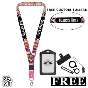 Lanyard Sigmat13 Gantungan ID Card Printing Name Tag One Piece Custom Nama