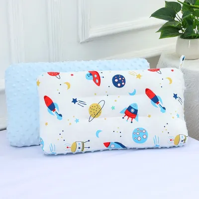Soften Baby Sleeping Pillow Kids Cotton Pillow Kids Bedding Hush Sleep Pillow Double Side Toddler Pillow