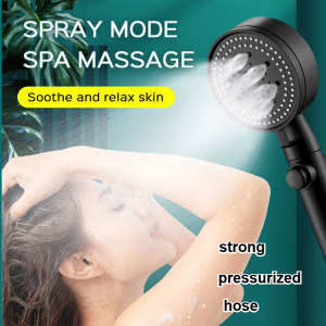 JS FiveMode Multifunctional Showerhead for All Year Round Suitable for Men and Women Family Users Intelligent Pressure Boosting for Ultimate Bathing Experience