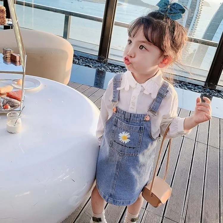 Jean overall skirt toddler hotsell