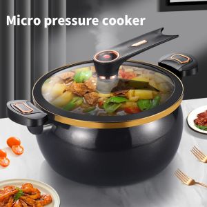 ESH63 7 L Chubby Micro-Pressure Pot Non-Stick Large Capacity Soup Pan Practical Universal Stew Pot Induction Cooker