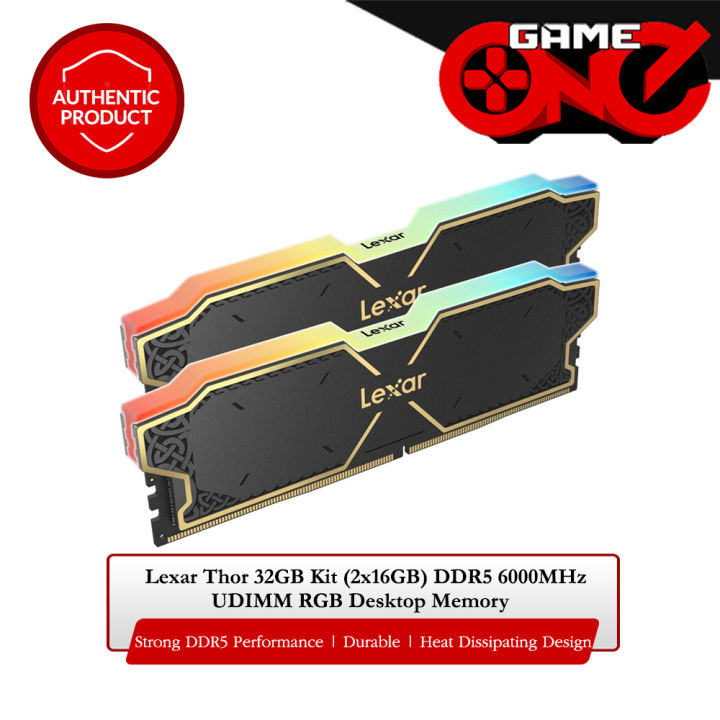 Thor Ddr5 Desktop Memory Lexar Thor 32Gb (2 X 16Gb) DDR5 6000Mhz