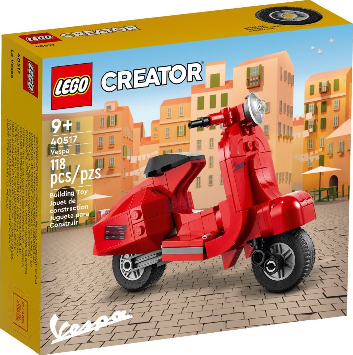 Lego Creator 40517 Vespa Scooter Bike New In Sealed Box Lazada Singapore