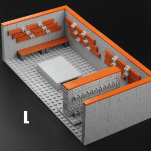 MOC City SWAT Lực lượng đặc biệt Vũ khí cảnh sát Khối xây dựng Vũ khí Thiết bị quân sự Vũ khí Mô hình Vũ khí kho gạch DIY Đồ chơi Tương thích với LEGO