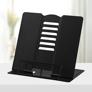Metal Reading Frame Reading Rack Adjustable Book Stand Reader Reading Frame Rack Metal Foldable 6 Adjustable Angle