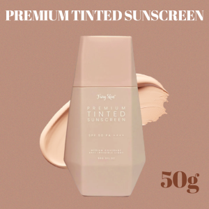 Fairy skin Premium TINTED Sunscreen Spf50 PA++++ Whitening Moisturizing and Brightening (50grams)