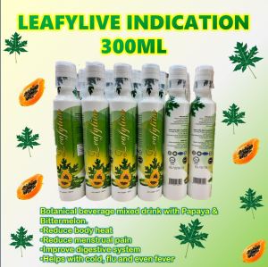 #SokongMalaysia Leafylive 300ML Papaya Leaf Juice with Bitter Melon | Herbal Botanical Drink | Support Dengue Recovery Leafy-live Leafylife