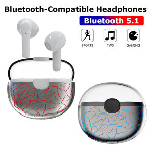 Mezone KS15 Wireless Headphone Bluetooth 5.1 Low Latancy Gaming Earphone Long Battery Headset Fast Charging Earbuds Touch Control With Microphone Waterpoof For iOS Android