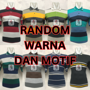 POLO SHIRT SALUR PRIA DEWASA LENGAN PENDEK | KAOS KERAH MOTIF GARIS DISTRO COWOK KEREN KEKINIAN BAHAN ADEM TEBAL # WANGKI GARIS BAPAK LAKI MURAH TERBARU ~ BAJU RUGBY STRIPE JUMBO XXL