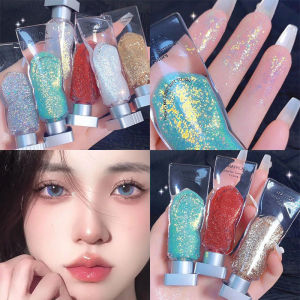 Ice Cube Liquid Eyeshadow Diamond Glitter Eyeshadow Pearlescent Lying Silkworm Cheekbone Brightening Makeup Color Highlighter