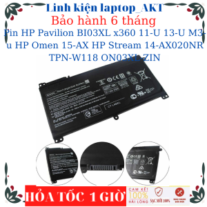 Pin Laptop HP Pavilion BI03XL x360 11-U 13-U M3-u HP Omen 15-AX HP Stream 14-AX0XX 14-AX020NR TPN-W118 ON03XL-ZIN
